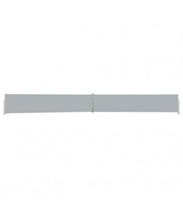 vidaXL Patio Retractable Side Awning 140x1200 cm Anthracite — Size: 140 x 1200 cm