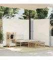 vidaXL Retractable Side Awning Cream 180x600 cm — Size: 180 x 600 cm — V0672154419