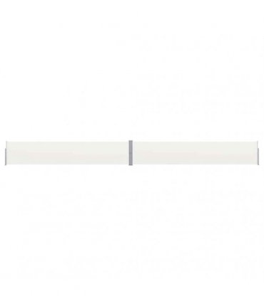 vidaXL Patio Retractable Side Awning 140x1200 cm Cream — Size: 140 x 1200 cm