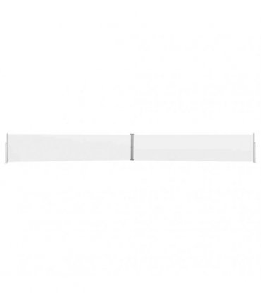 vidaXL Patio Retractable Side Awning 140x1200 cm Cream — Size: 140 x 1200 cm
