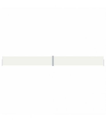 vidaXL Retractable Side Awning Cream 117x1200 cm — Size: 117 x 1200 cm