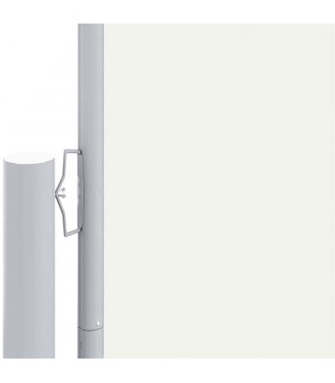 vidaXL Retractable Side Awning Cream 117x1200 cm — Size: 117 x 1200 cm