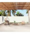 vidaXL Retractable Side Awning Cream 160x1000 cm — Size: 160 x 1000 cm — V0672154425