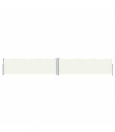 vidaXL Retractable Side Awning Cream 160x1000 cm — Size: 160 x 1000 cm — V0672154425