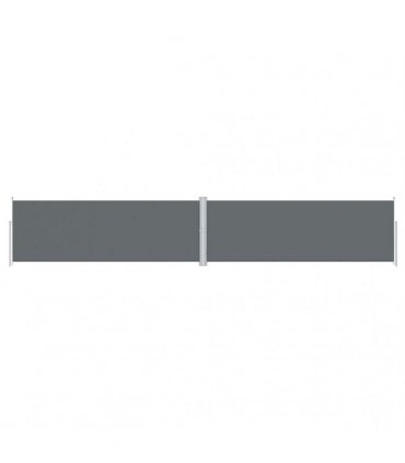 vidaXL Retractable Side Awning Anthracite 180x1000 cm — Size: 180 x 1000 cm — V0672154429