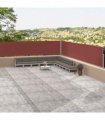 vidaXL Retractable Side Awning Brown 117x1200 cm — Size: 117 x 1200 cm