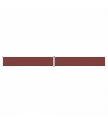 vidaXL Retractable Side Awning Brown 117x1200 cm — Size: 117 x 1200 cm
