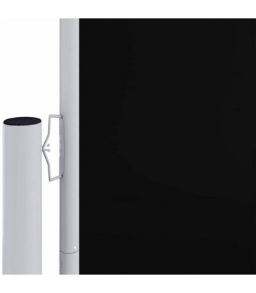 vidaXL Retractable Side Awning Black 220x1000 cm — Size: 220 x 1000 cm — V0672154439