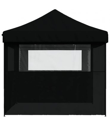 vidaXL Party Tent | Black | Waterproof Oxford fabric with PVC coating — Model: with 3 sidewalls