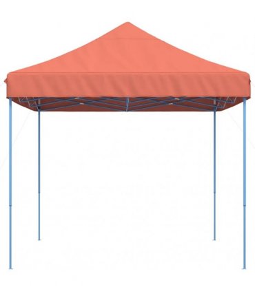 vidaXL Foldable Party Tent Pop-Up Terracotta 410x279x315 cm — Model: without sidewall