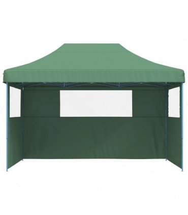 vidaXL Foldable Party Tent Pop-Up with 3 Sidewalls Green