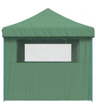vidaXL Foldable Party Tent Pop-Up with 3 Sidewalls Green