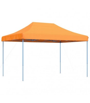 vidaXL Foldable Party Tent Pop-Up Orange 410x279x315 cm — Model: without sidewall