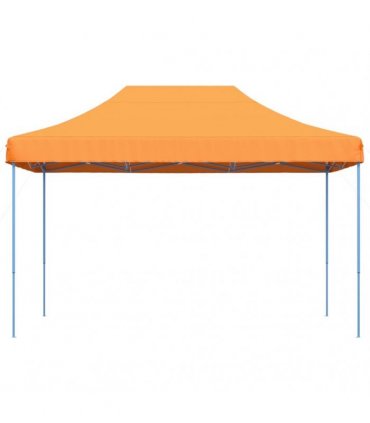 vidaXL Foldable Party Tent Pop-Up Orange 410x279x315 cm — Model: without sidewall