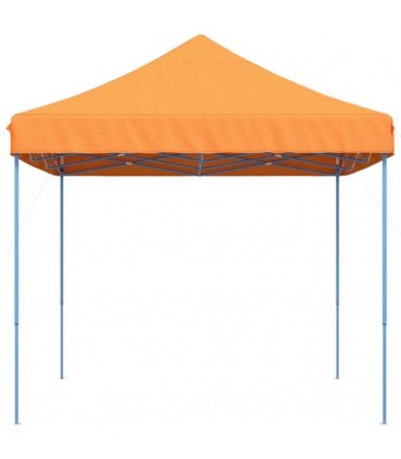 vidaXL Foldable Party Tent Pop-Up Orange 410x279x315 cm — Model: without sidewall