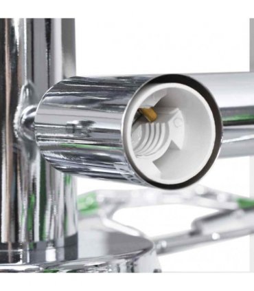 vidaXL Ceiling Lamp with Acrylic Crystal Leaf Arms for 5 E14 Bulbs Green
