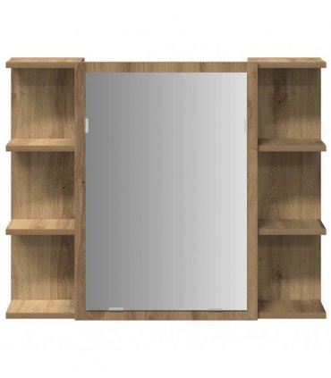 vidaXL Bathroom Mirror Cabinet Artisan Oak 80x20.5x64 cm Engineered Wood
