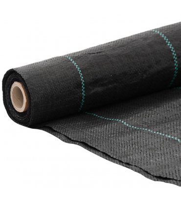 vidaXL Weed Membrane Black 4x10 m PP — Size: 4 x 10 m