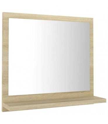 vidaXL Bathroom Mirror Sonoma Oak 40x10.5x37 cm Engineered Wood — Size: 40 x 10.5 x 37 cm