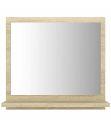 vidaXL Bathroom Mirror Sonoma Oak 40x10.5x37 cm Engineered Wood — Size: 40 x 10.5 x 37 cm