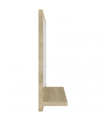 vidaXL Bathroom Mirror Sonoma Oak 40x10.5x37 cm Engineered Wood — Size: 40 x 10.5 x 37 cm