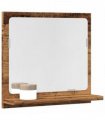 vidaXL Bathroom Mirror Cabinet Old Wood 40x11x37 cm Engineered Wood — Size: 40 x 11 x 37 cm