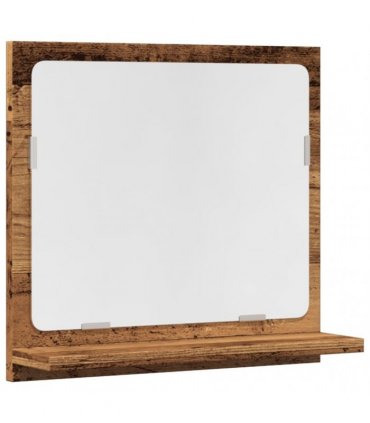 vidaXL Bathroom Mirror Cabinet Old Wood 40x11x37 cm Engineered Wood — Size: 40 x 11 x 37 cm
