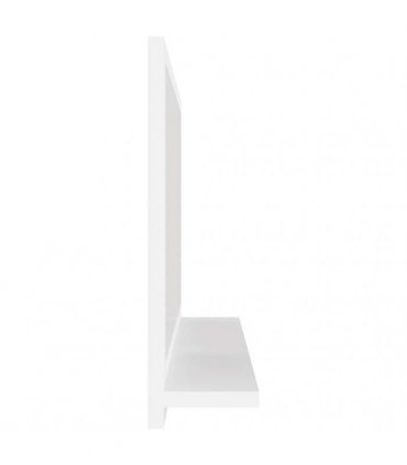 vidaXL Bathroom Mirror White 60x10.5x37 cm Engineered Wood — Size: 60 x 10.5 x 37 cm
