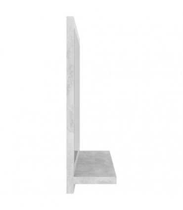 vidaXL Bathroom Mirror Concrete Grey 40x10.5x37 cm Engineered Wood — Size: 40 x 10.5 x 37 cm