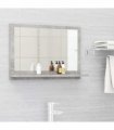 vidaXL Bathroom Mirror Concrete Grey 60x10.5x37 cm Engineered Wood — Size: 60 x 10.5 x 37 cm