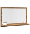 vidaXL Bathroom Mirror Cabinet Artisan Oak 60x11x37 cm Engineered Wood — Size: 60 x 11 x 37 cm