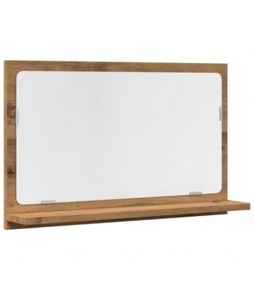vidaXL Bathroom Mirror Cabinet Artisan Oak 60x11x37 cm Engineered Wood — Size: 60 x 11 x 37 cm