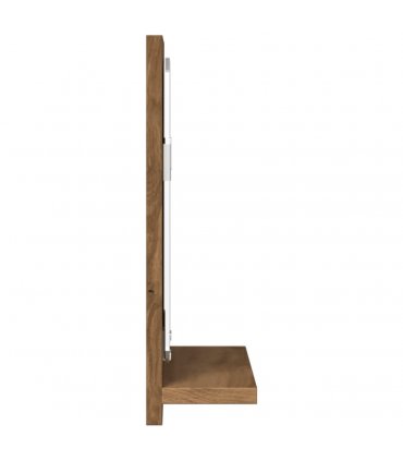 vidaXL Bathroom Mirror Cabinet Artisan Oak 60x11x37 cm Engineered Wood — Size: 60 x 11 x 37 cm