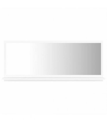 vidaXL Bathroom Mirror White 90x10.5x37 cm Engineered Wood — Size: 90 x 10.5 x 37 cm