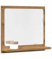 vidaXL Bathroom Mirror Cabinet Artisan Oak 40x11x37 cm Engineered Wood — Size: 40 x 11 x 37 cm