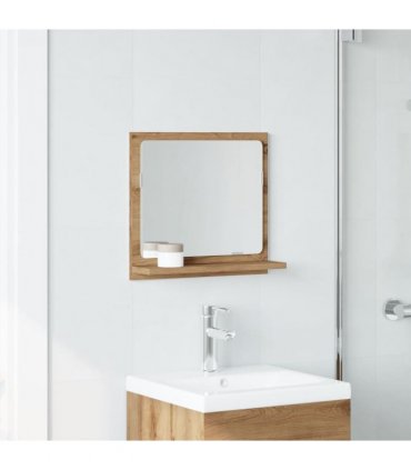 vidaXL Bathroom Mirror Cabinet Artisan Oak 40x11x37 cm Engineered Wood — Size: 40 x 11 x 37 cm