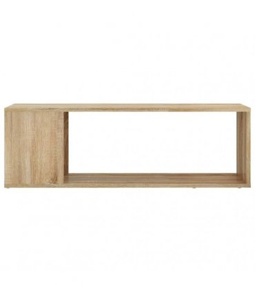 vidaXL TV Cabinet Sonoma Oak 100x24x32 cm Engineered Wood — Size: 100 x 24 x 32 cm