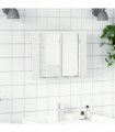 vidaXL Led Mirror Cabinet | White | Engineered wood, Acrylic | Compact