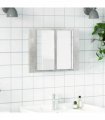 vidaXL Led Mirror Cabinet | Concrete grey | Engineered wood | 60 x 12 x 45 cm