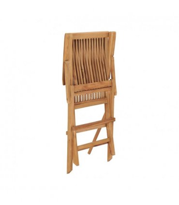 vidaXL Garden Chair | Set of 4 | Teak | Teak wood | Standard | Foldable — Size: 56 x 62 x 90 cm