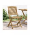 vidaXL Folding Garden Chairs 4 pcs 44x50x88 cm Solid Wood Acacia — Colour: light brown, Model: without armrest