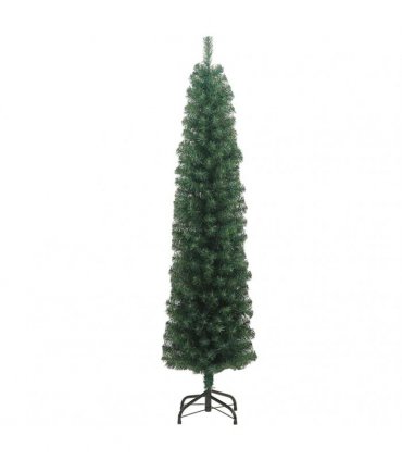 vidaXL Artificial Christmas Tree | Green | PVC | Slim — Size: 240 cm, Model: basic