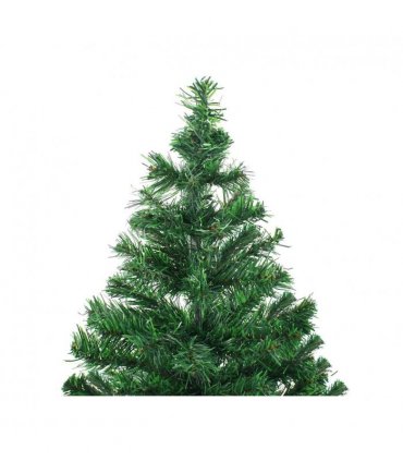 vidaXL Artificial Pre-lit Christmas Tree with Ball Set 210cm 910 Branches — Colour: green, Size: 210 x 110 cm