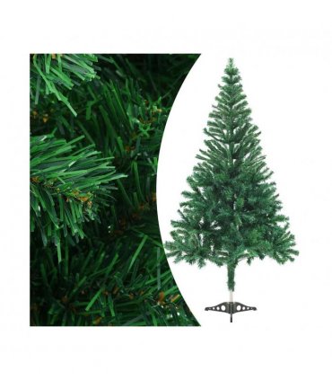 vidaXL Artificial Pre-lit Christmas Tree with Ball Set 180cm 564 Branches — Colour: green and rose, Size: 180 x 90 cm