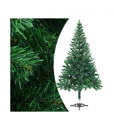 vidaXL Artificial Pre-lit Christmas Tree with Ball Set 120cm 230 Branches — Colour: green, Size: 120 x 65 cm