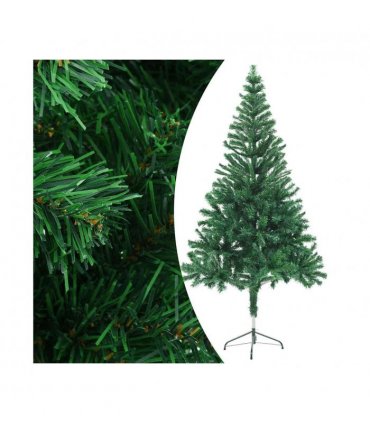 vidaXL Artificial Pre-lit Christmas Tree with Ball Set 150cm 380 Branches — Colour: green, Size: 150 x 70 cm