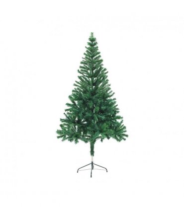 vidaXL Artificial Pre-lit Christmas Tree with Ball Set 150cm 380 Branches — Colour: green, Size: 150 x 70 cm