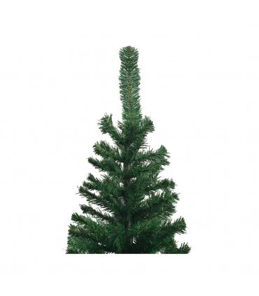 vidaXL Artificial Pre-lit Christmas Tree with Ball Set L 240 cm Green — Size: 240 x 120 cm