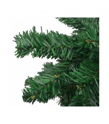 vidaXL Artificial Pre-lit Christmas Tree with Ball Set L 240 cm Green — Size: 240 x 120 cm