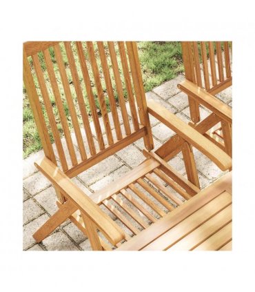 vidaXL Garden Chair | Set of 6 | Brown | Solid Acacia Wood | Standard | Foldable — Size: 57 x 69 x 111 cm